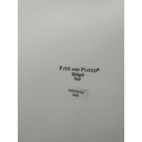 Fitz and Floyd Christmas Canapé Plate - Kringle - Picture 4 of 4